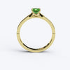 varitsa-jewellers - Solitaire Gold Engagement with 0.5ct Princess Cut Emerald - 01SG07E